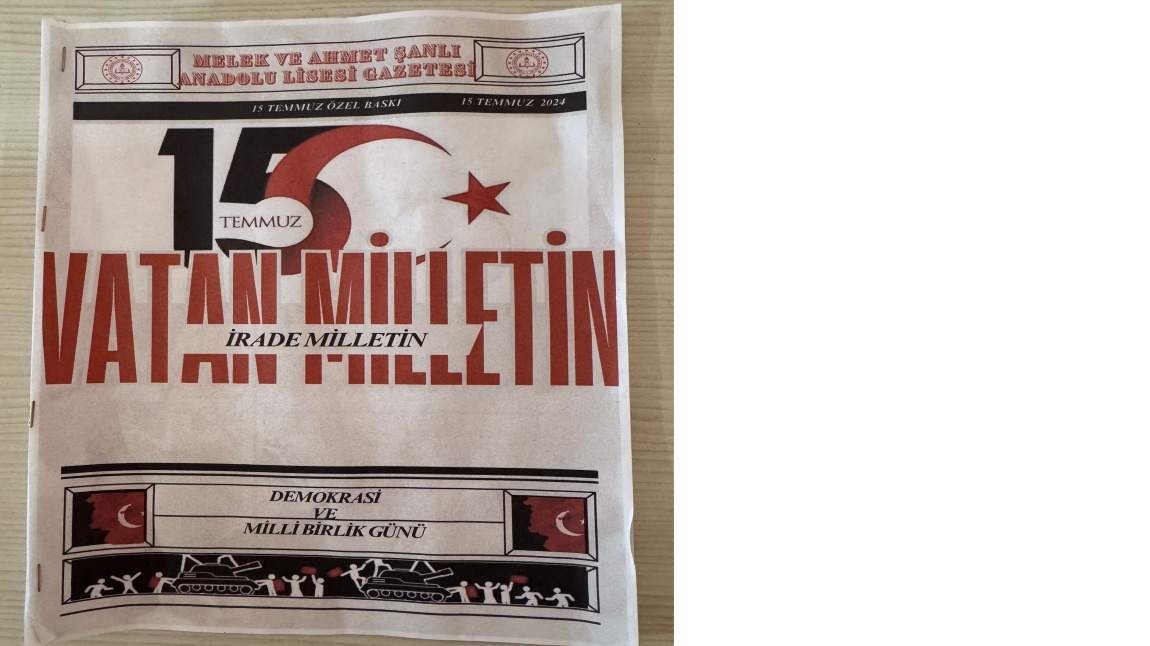 Melek ve Ahmet Şanlı Anadolu Lisesi Gazetesi